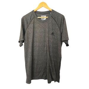 Adidas Gray Short Sleeve Tee Classic Design Size XL EUC